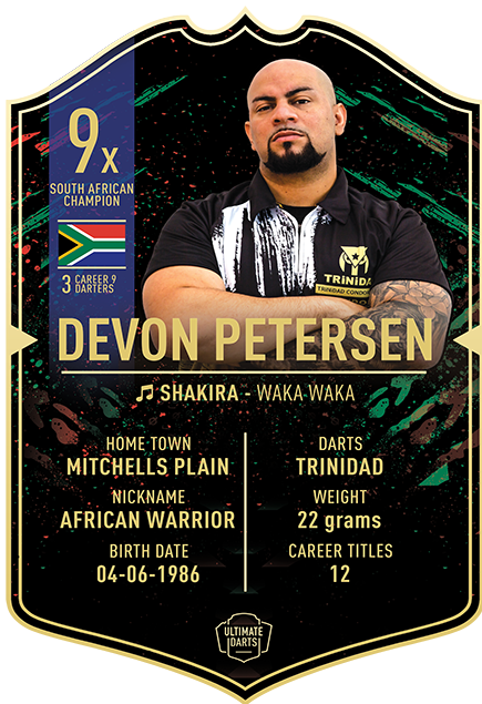 Ultimate Darts Card - Devon Petersen