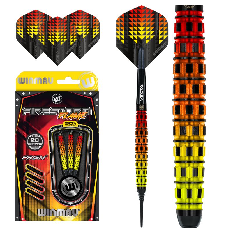 Winmau Firestorm Flame Tapered Softtip