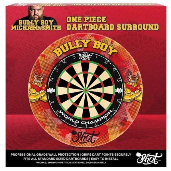 SC7533_Shot Michael Smith Bully Boy 1 Piece Dartboard Surroun- Pack