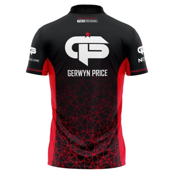 X0838 Gerwyn Price RED Tour Polo - image_2