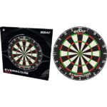 GOAT Everscore Dartboard Board und Verpackung